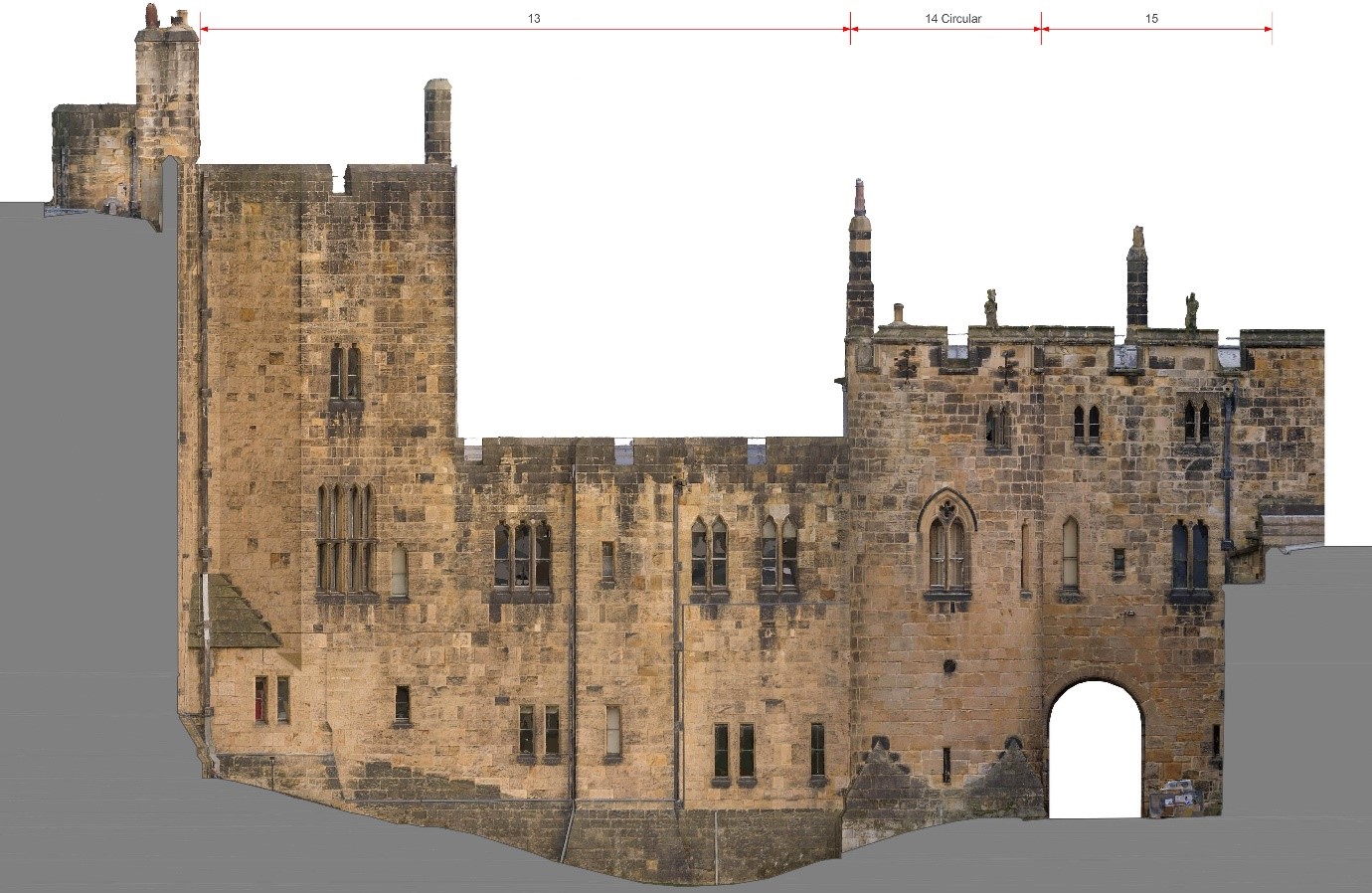 Alnwick Castle 3D capture.