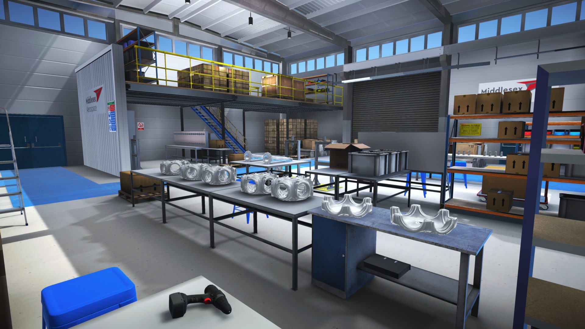 VR in the manufacturing industry.