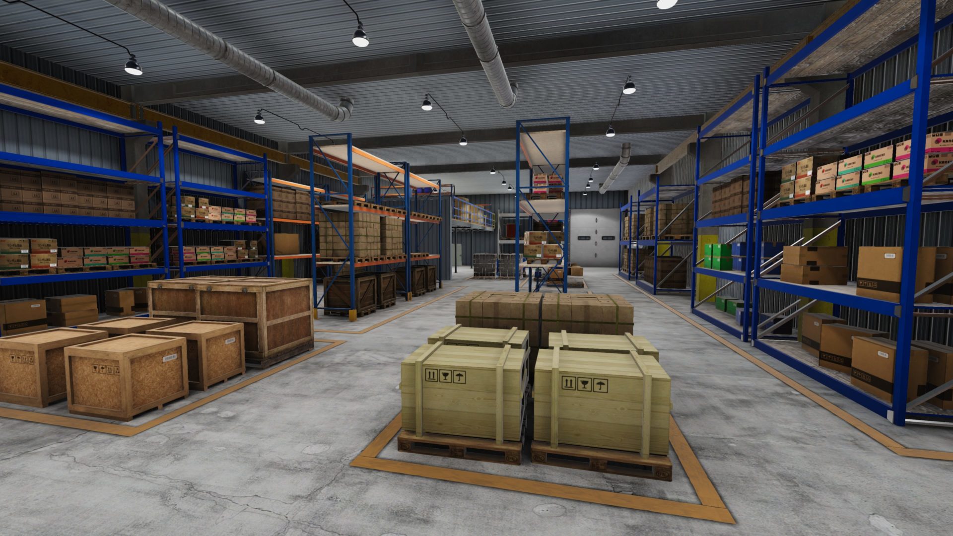 virtual reality warehouse environment