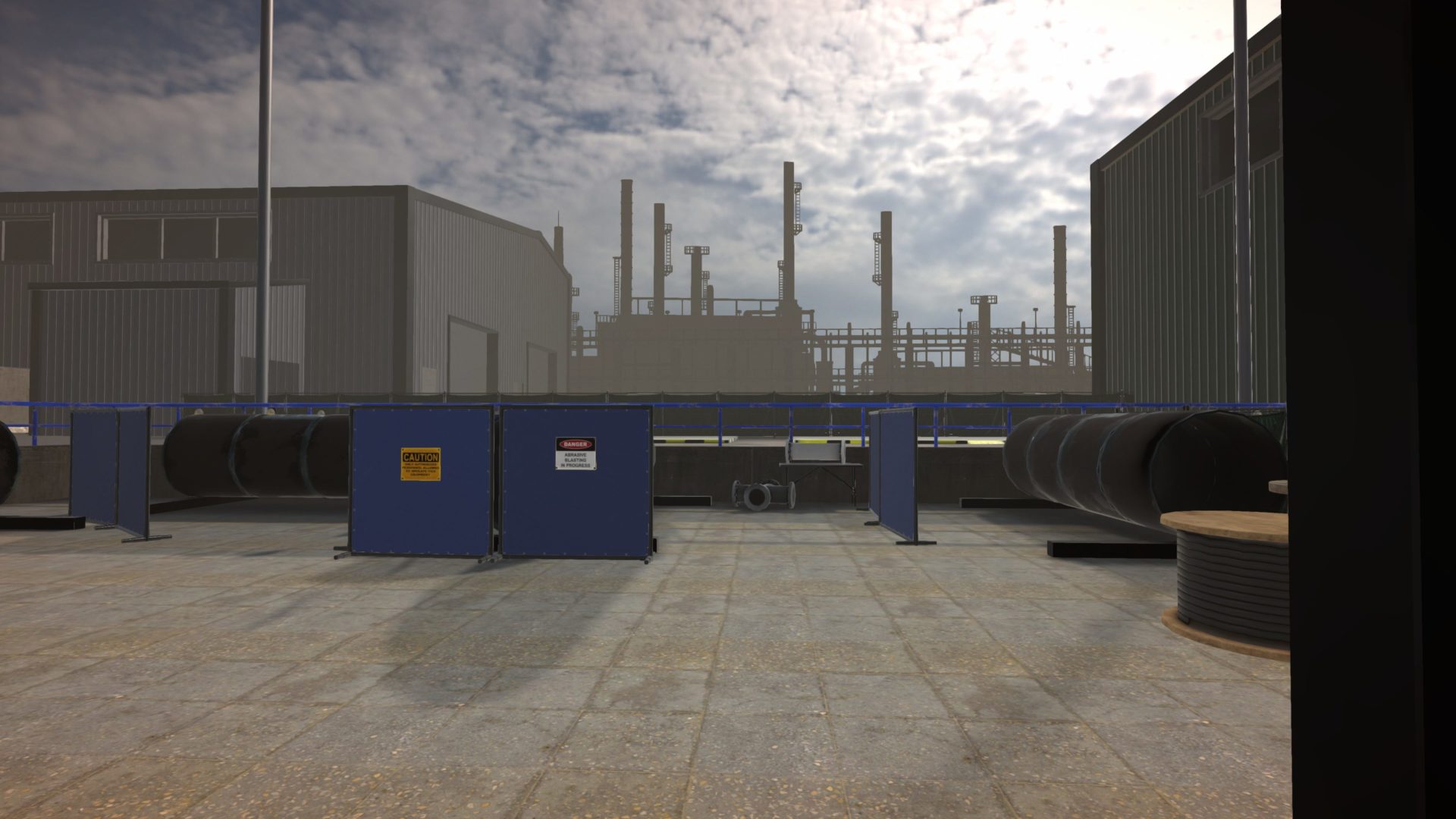 virtual reality oil and gas workshop environment